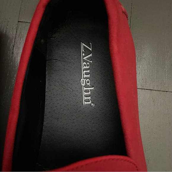 Z . Vaughn Red Mens  Loafers - Picture 5 of 15